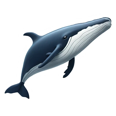 Humpback whale with a whistle  sticker