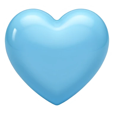 Light blue heart sticker