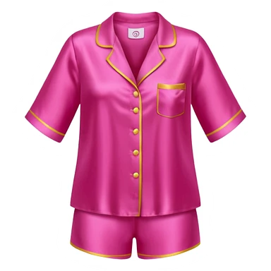silk hot pink pyjamas VS sticker