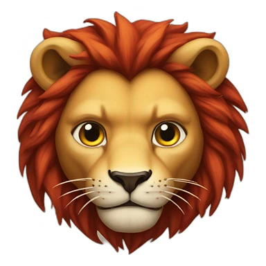Lion like a devil sticker