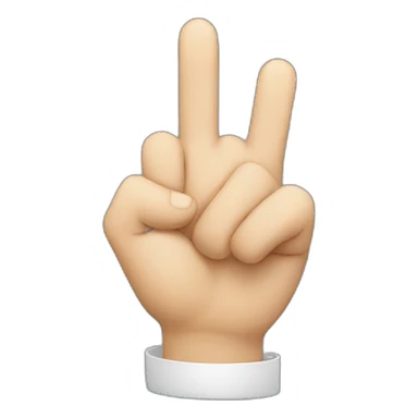 korean with finger sticker