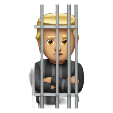 trump-in-jail-cell sticker