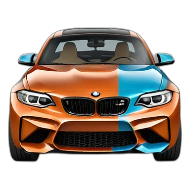 Bmw m2 azul claro sticker