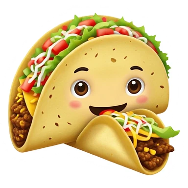 taco eating taco sticker