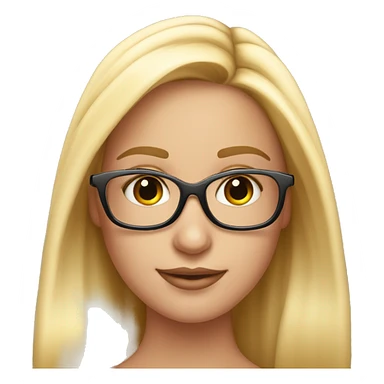 Una chica rubia con los cachetes quemados ocupando lentes de sol rosados  sticker