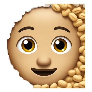 oatmeal wth eyes sticker