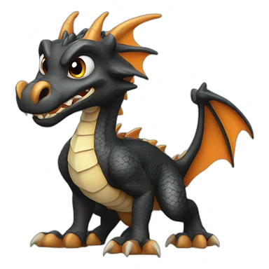 Dragon krokmou sticker