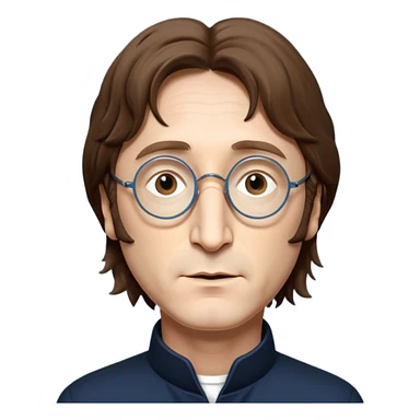Cinematic realistic ultra HD - portrait of john Lennon sticker