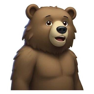 Bear in the woods  sticker