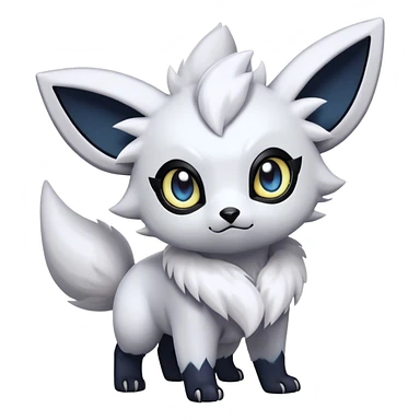 Cool Cute Kawaii Absol-Zorua-Umbreon-Pokemon-fakemon-hybrid-animal Full Body  sticker
