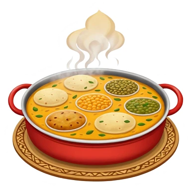 Roti shak dal and bhat sticker