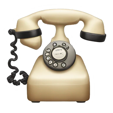 vintage phone sticker