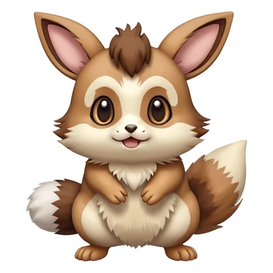 Furret-Eevee-Hybrid (Full body) sticker
