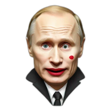 Putin clown sticker