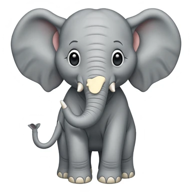 Elephant with body sticker