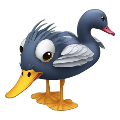 spider duck sticker