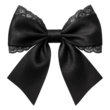 Goth bow, remove background sticker