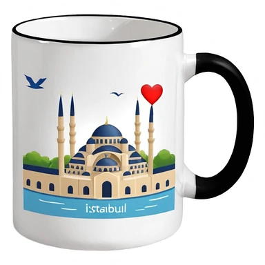 mug-cup-with-text-ı❤️Istanbul- sticker