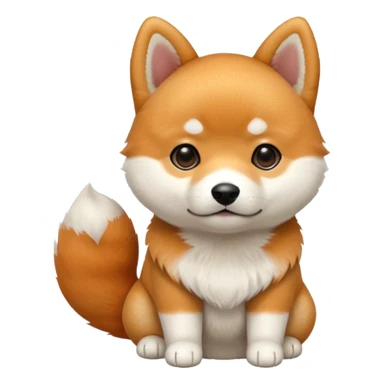 shiba baby dog sticker