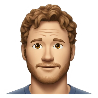 Chris Pratt ultra realistic sticker