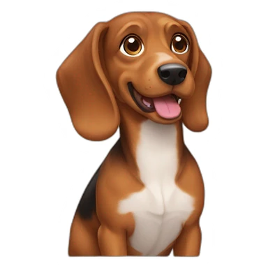 Teckel dog sticker