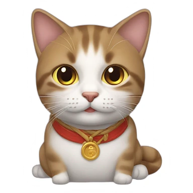 Un chat qui fait un câlin à un chuen sticker