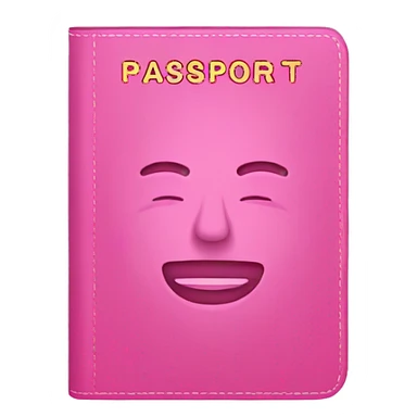 Pink passport sticker