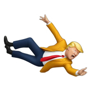 trump-getting-jumped sticker