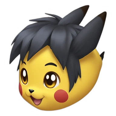 Pikachu sur la tête de Sasha sticker