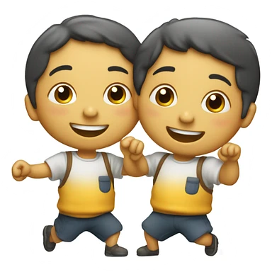 2 Enfants boulets de canon  sticker