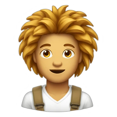 Humain sur un lion sticker