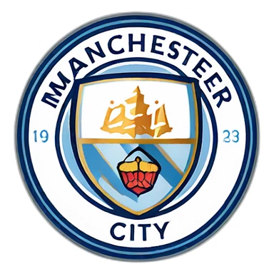 manchester city logo sticker