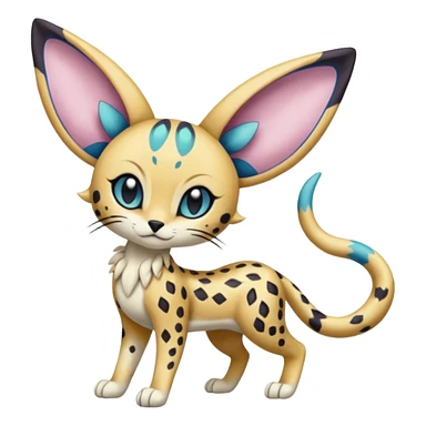 Meloetta-Serval-Cresselia-Palkia-Stitch-Fakémon-creature-hybrid sticker
