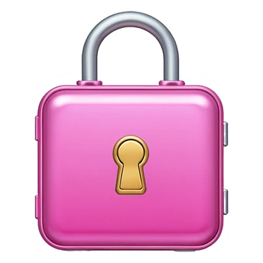 locked pink case sticker