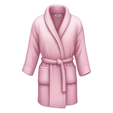 Light pink short bathrobe  sticker