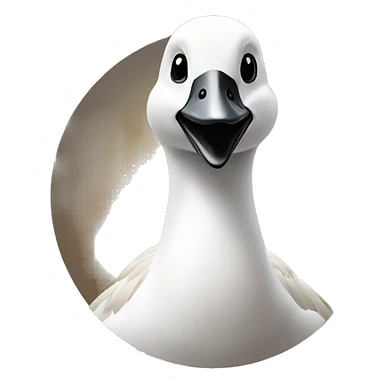 a goose dominating the world sticker