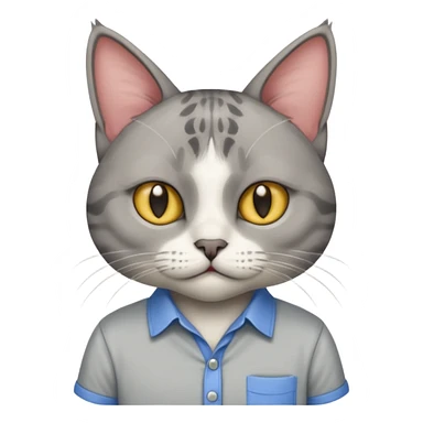 sfenks cat with shirt  sticker