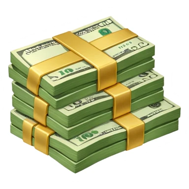 STACK OF MONEY sticker