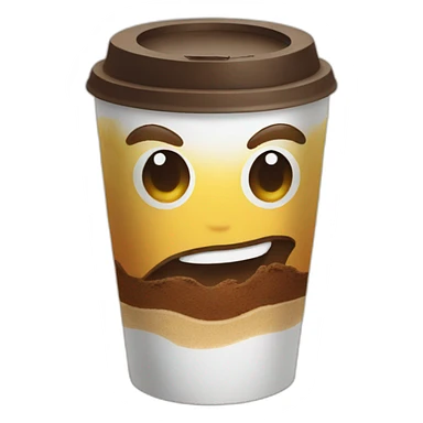 Coffee at the beach sticker