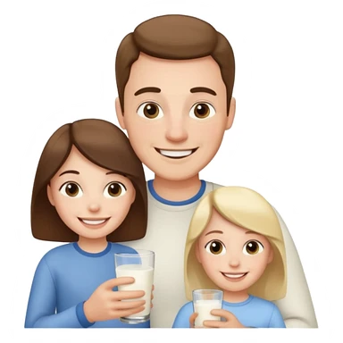 milk and daddy sticker