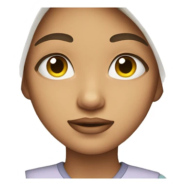 Eyes closed girl sticker