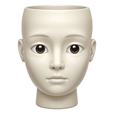 Vase human head  sticker