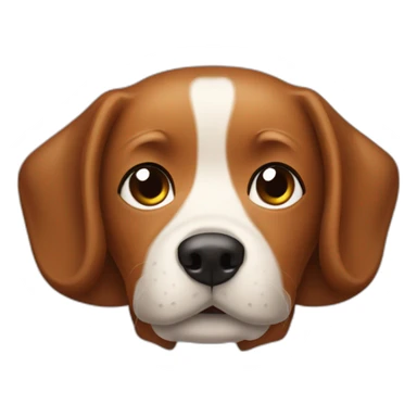 Perro salchicha marrón sticker