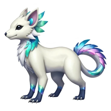 Shiny Iridescent Linoone-Absol-Trico-Hybrid (Full body) sticker