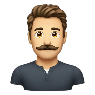 only mustache sticker