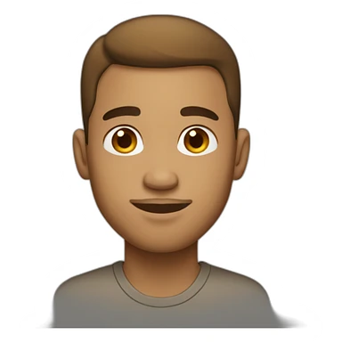 Light skin ambiguous brown guy with a clean cut sticker