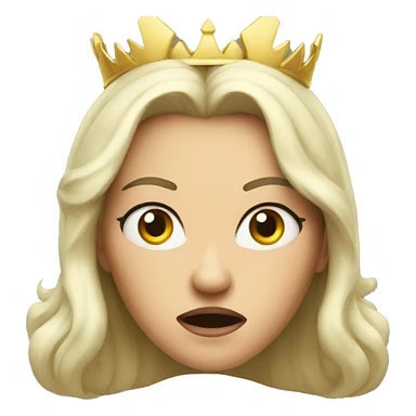 angry queen sticker