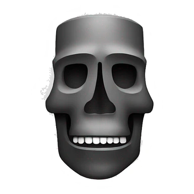 Moai skull sticker