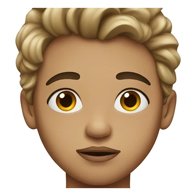 boy with makeup  sticker