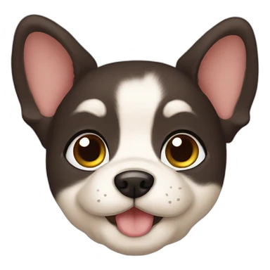 Cute puppy face human sticker